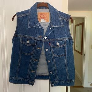 Thrifted Vintage Levi Jean Jacket Vest